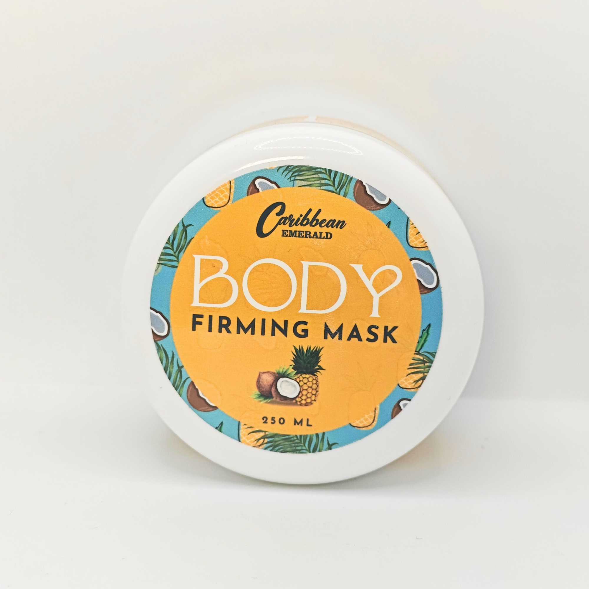 Tropical coconut and pineapple body mask for firming and hydration