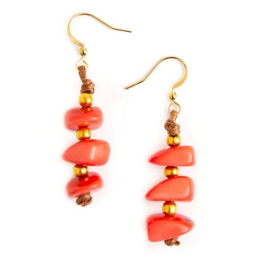 Caribbean Emerald Rocky Earrings