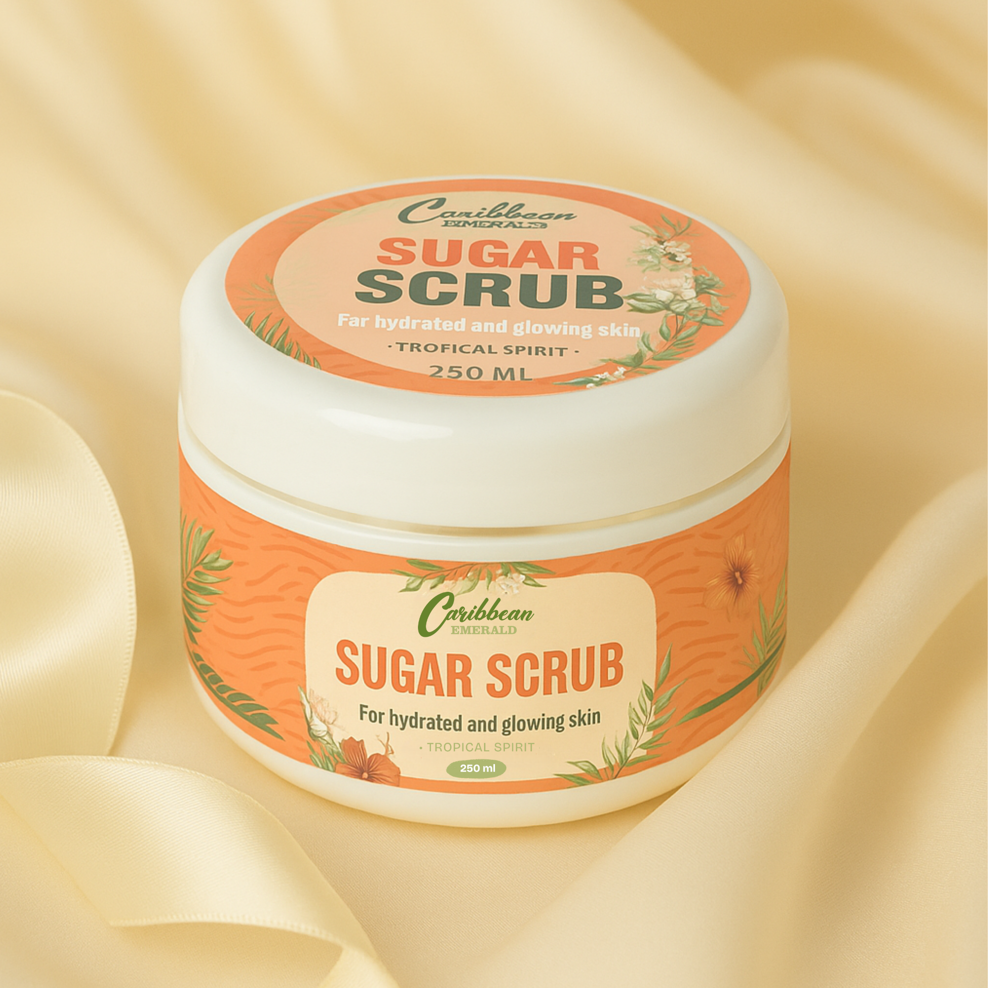 Caribbean-inspired sugar scrub for glowing skin